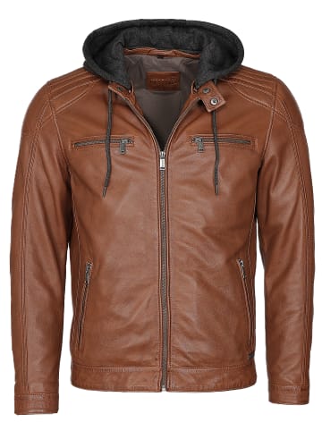 Mustang Lederjacke Foster in cognac
