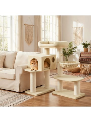 Feandrea Katzenbaum Clawfy in Beige - (B)60 x (H)112 x (T)70 cm