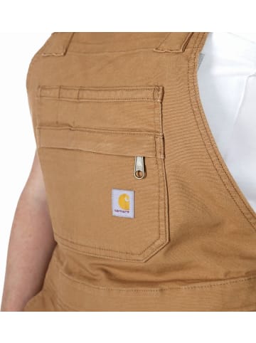 CARHARTT  Latzhose "Relax. Fit Canvas 106197" in Braun