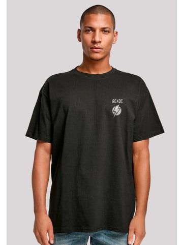 F4NT4STIC Heavy Oversize T Shirt ACDC Lightning Bolt in schwarz