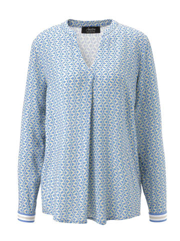 Aniston SELECTED Schlupfbluse in hellblau-sand-weiß