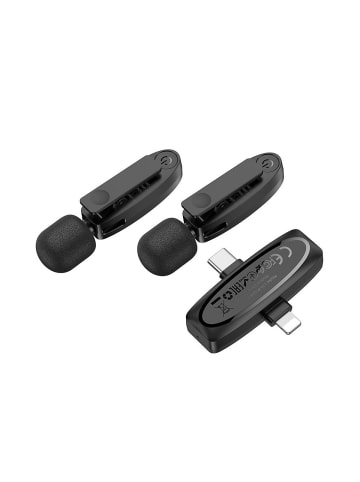 Wisam® L15 Funkmikrofon 2x Lavalier USB-C & iPhone