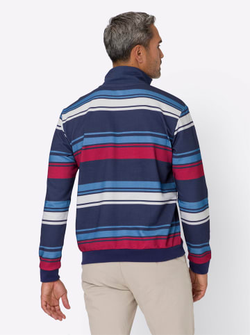 Sieh an! Sweatshirt in nachtblau-geringelt