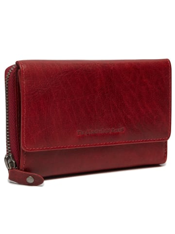 The Chesterfield Brand Antique Buff Geldbörse RFID Schutz Leder 14 cm in red