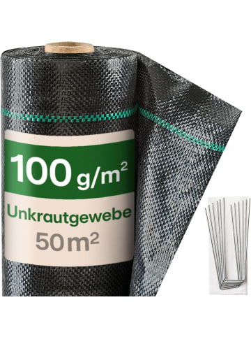 Praknu Bändchengewebe 100g/m² 50m² - 24 Erdanker UV-Stabil Wasserdurchlässig