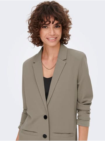 JACQUELINE de YONG Eleganter Langarm Blazer Basic Business Cardigan JDYLOUISVILLE in Taupe