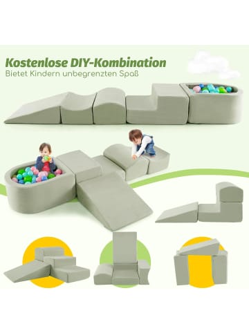 COSTWAY 5 TLG. Schaumstoffbausteine ohne Bälle in Grün