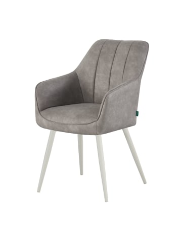 DUBI Möbel 2er-Set: Esszimmerstuhl THOMAS-SANA in Grau - (B)57 x (H)85 x  (T)62 cm