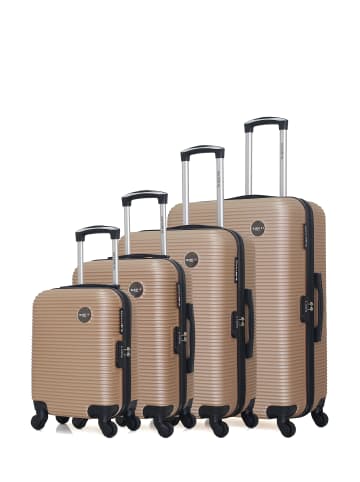 BlueStar 4 tlg. Kofferset LONDON M in Beige (95L/64L/37L/26L)