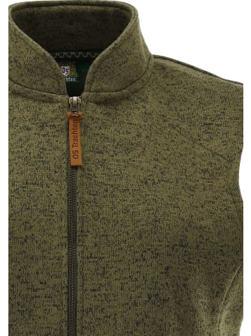 OS-Trachten Strickfleeceweste Zocha in oliv