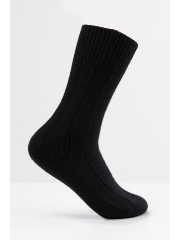 CASH-MERE.CH Kuschelsocken in Schwarz