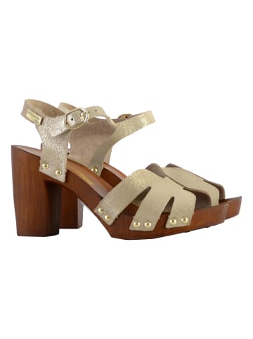 Les Tropéziennes par M Belarbi Sandalen mit Lederabsatz Les Tabara Gold