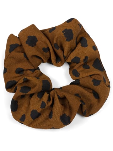 styleBREAKER Scrunchie Haargummi in Cognac