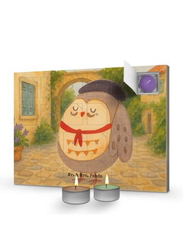 Mr. & Mrs. Panda Duftkerzen Adventskalender Eule Frankreich Desi... in Weiß