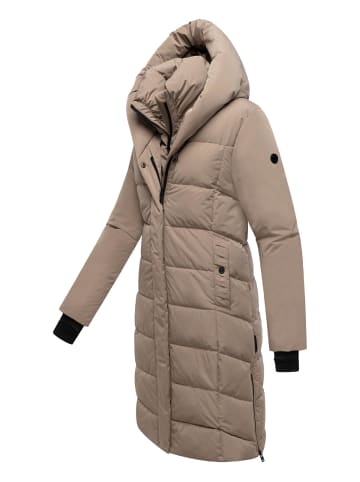 Navahoo Steppmantel Laubzauber 14 in Taupe Grey