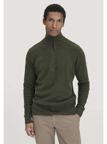 Hessnatur Fleece Troyer Relaxed in tannengrün