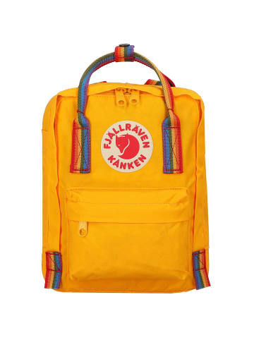 FJÄLLRÄVEN Kanken Rainbow Mini City Rucksack 28 cm in warm yellow-rainbow pattern