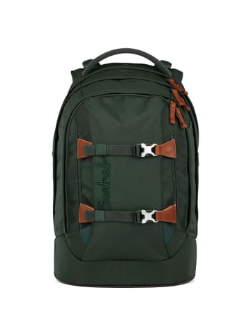 Satch Pack - Schulrucksack 45 cm 2025 (toxic yellow) in nordic forest green