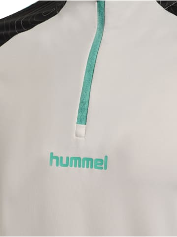 Hummel Halbreißverschluss Sweatshirt Hmlblaze Herren in VAPOROUS GRAY/POOL BLUE