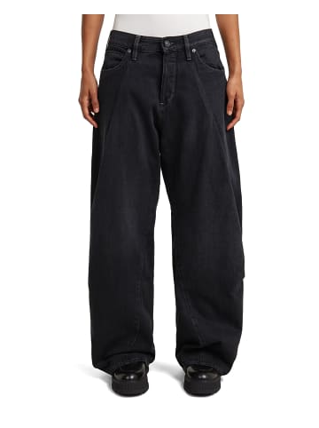 G-Star Raw Contor Barrel Wide Pleat Jeans worn in dark ocean