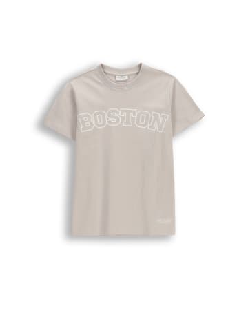 Coccodrillo Baumwoll-T-Shirt mit kurzen Ärmeln in grau