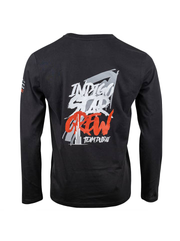 Roberto Geissini Indigo Star Crew Longsleeve Schwarz