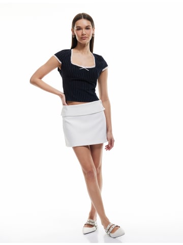 KOTON BLUSE SS in Marineblau Gestreift