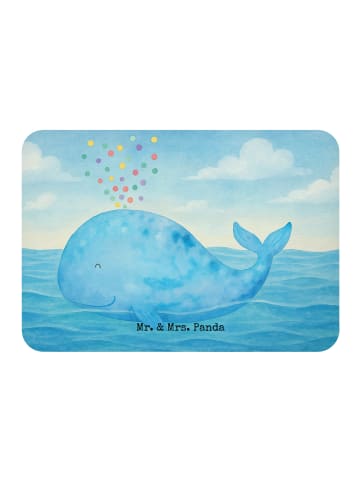 Mr. & Mrs. Panda Kühlschrankmagnet Wal Konfetti Design ohne Spruch in Weiß