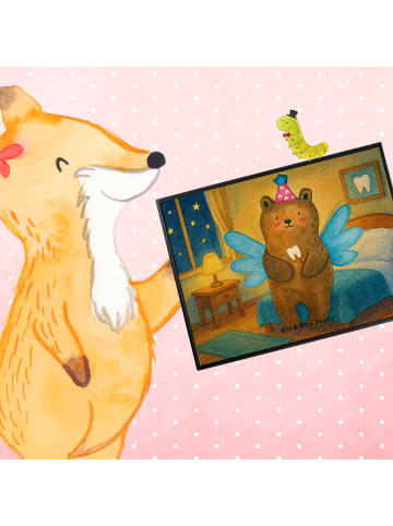 Mr. & Mrs. Panda tischauflage Bär Zahnfee Design ohne Spruch in Weiß