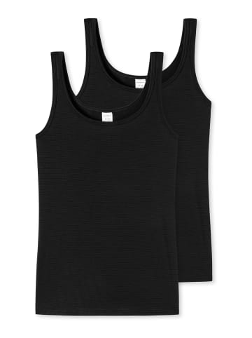 Schiesser Trägertop (Tops) 2er-Pack Modal Essentials in Schwarz