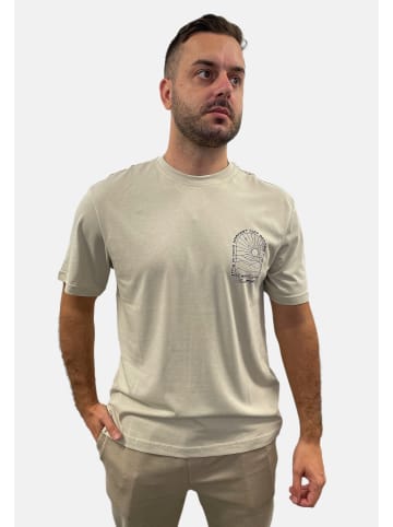 Only&Sons T-Shirt 2er-Set locker geschnitten Rundhals Kurzarm in Weiß-Grau