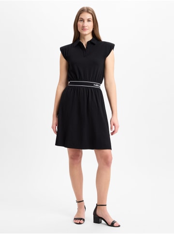 Karl Lagerfeld Polokleid in schwarz - 0001