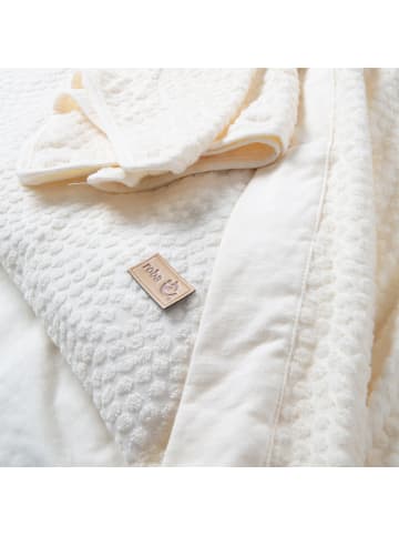 roba Baby-Einschlagdecke 'Seashells Oyster' - für Autositz & Kinderwagen - Weiß