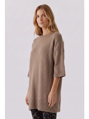 Oui Pullover in Taupe Melange
