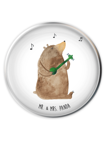 Mr. & Mrs. Panda Waschbecken Ablaufstopfen Bär Lied ohne Spruch in Weiß
