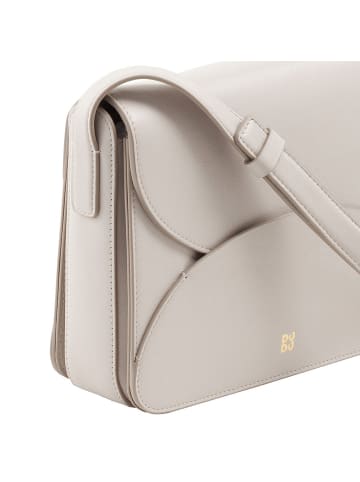 DuDu Cefalonia Umhängetasche Leder 21 cm in pearl grey