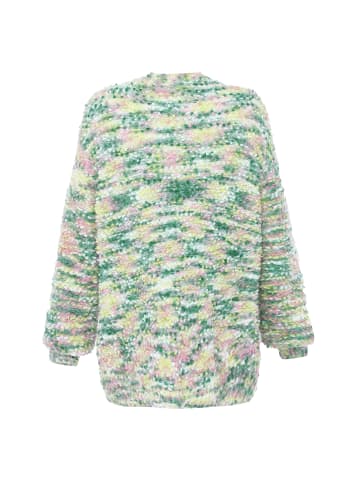Sidona Damen Sweater in WEISS GRÜN MEHRFARBIG