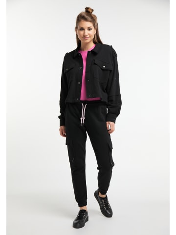myMo Damen Sweatjacke in Schwarz
