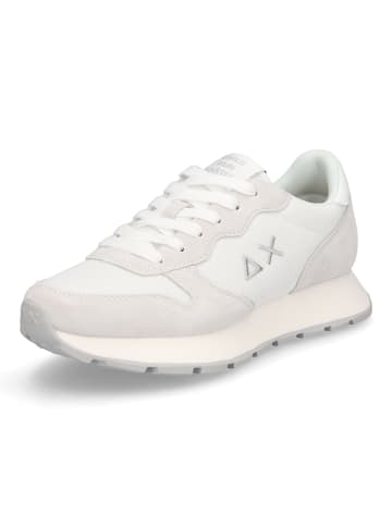 Sun68 Sneaker Ally Glitter Textile in Weiß Grau
