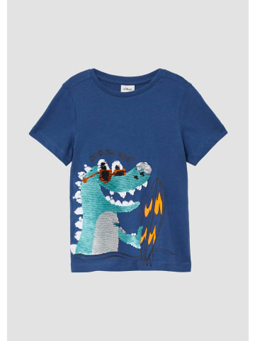 s.Oliver T-Shirt kurzarm in Blau