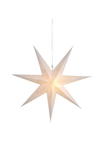 STAR Trading Papierstern 'Dot', weiß, Ø 70cm in Silber