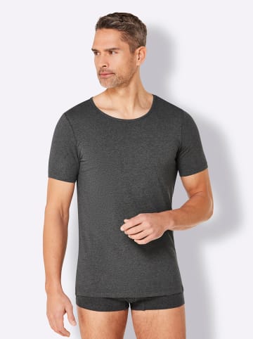 WITT WEIDEN Shirt in anthrazit-meliert