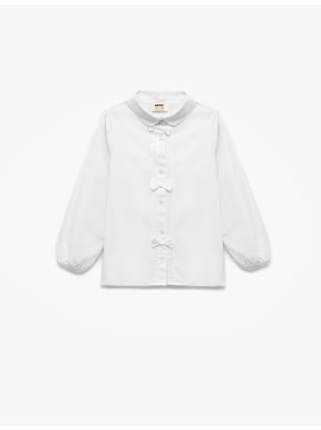 KOTON SHIRTS LS in Grauweiß