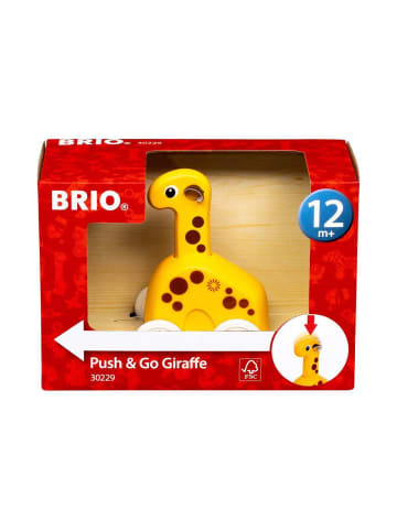 Brio Kreativität BRIO Push & Go Giraffe Ab 12 Monate in bunt