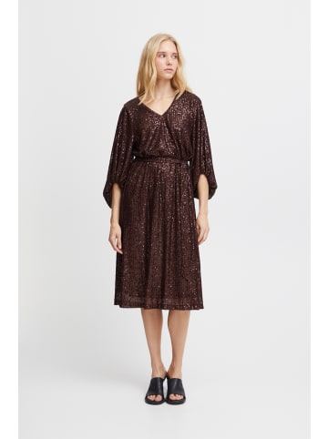 ICHI Jerseykleid IHFAUCI Loose fit in Coffee Bean