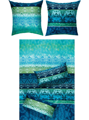 Erwin Müller Mako-Satin Bettwäsche in blau