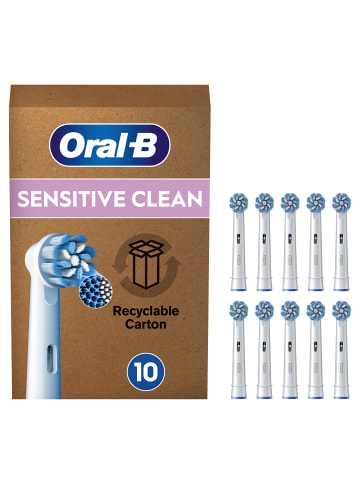 Oral-B Aufsteckbürsten "Pro - Sensitive Clean" in Weiß (10er-Box)