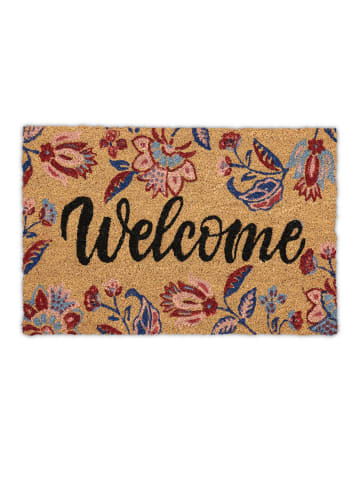 relaxdays Fußmatte "Welcome" in Bunt - (B)60 x (T)40 cm