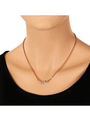 SilberDream 925 Silber vergoldet (Roségold 333) Damen SilberDream Halskette Kugel  ca. 45cm