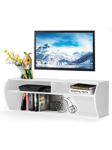 COSTWAY TV-Schrank für 32’’-55’’ Fernseher in Weiß